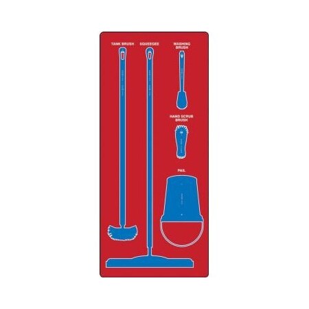 Accuform WET ZONE STOREBOARDS PSB111RDBU PSB111RDBU